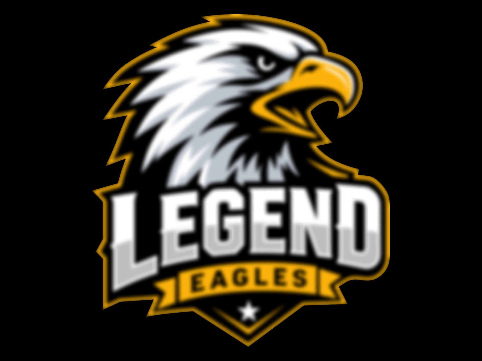 Original blurry or low-resolution logo before vector tracing