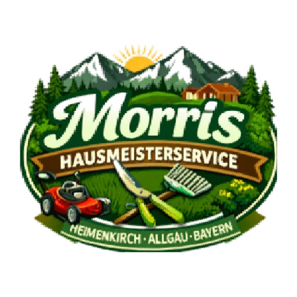 Blurry low-resolution Morris Hausmeisterservice logo before the manual redraw