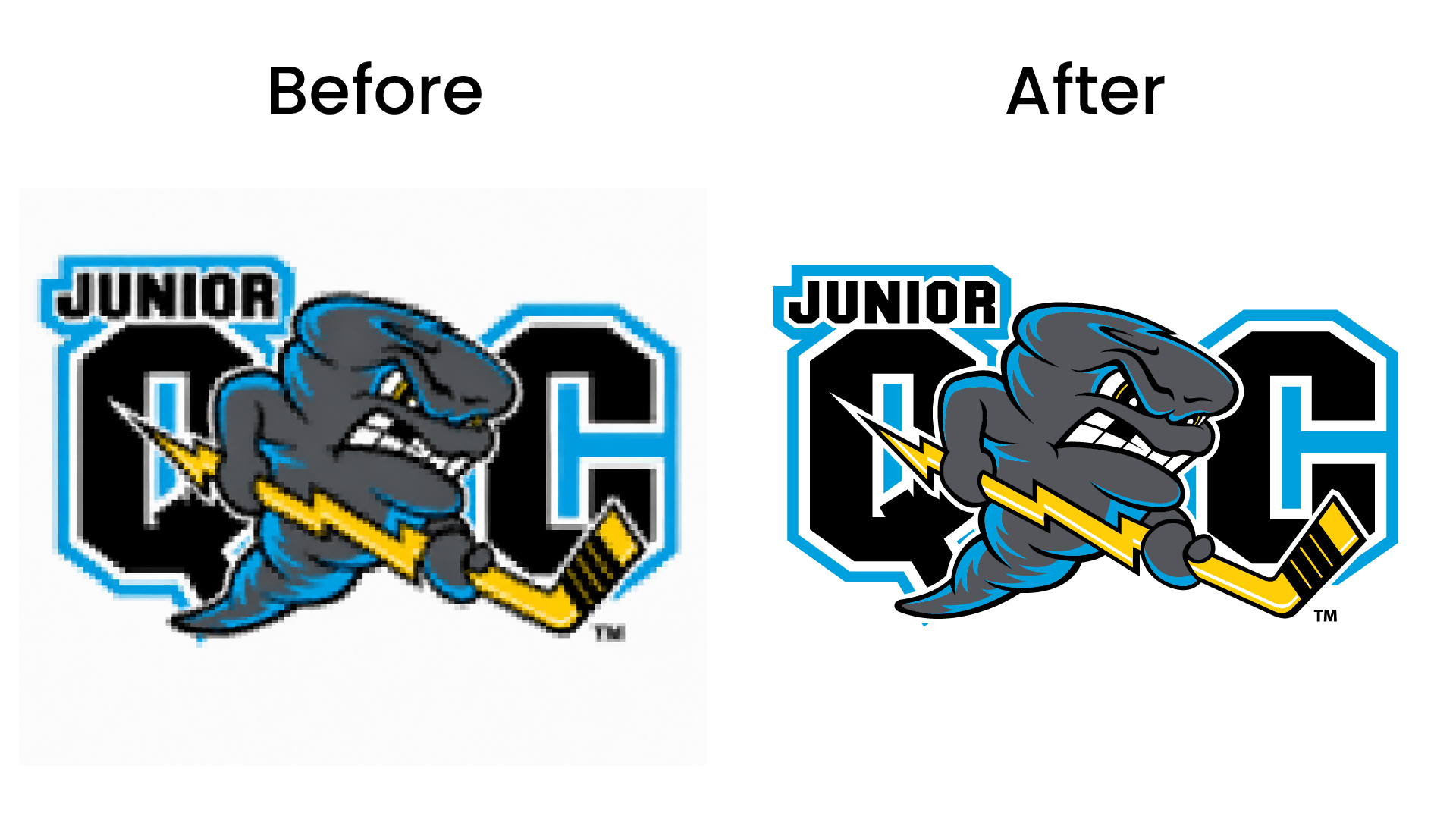 Junior logo vector tracing