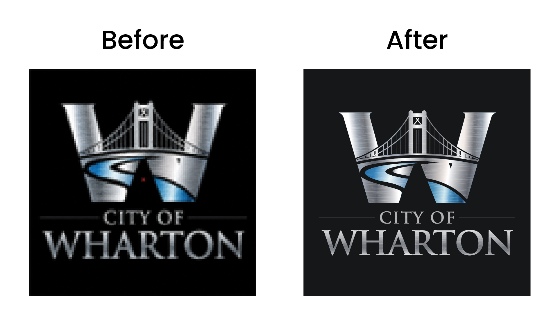 Wharton logo vector tracing