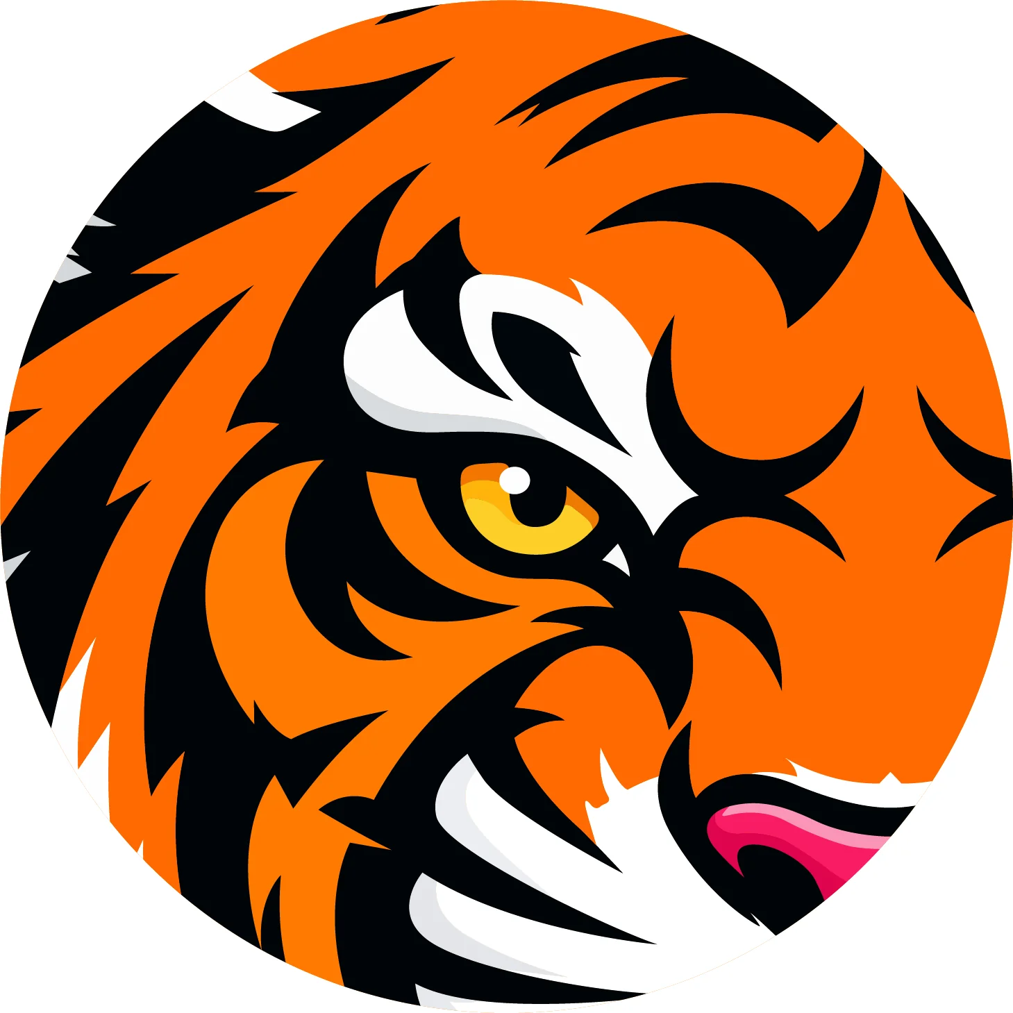 Low-resolution logo before screen-printing vector preparation