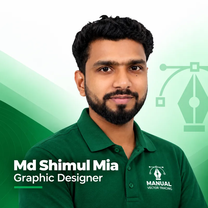 Md Shimul Mia, Graphic Designer at Manual Vector Tracing