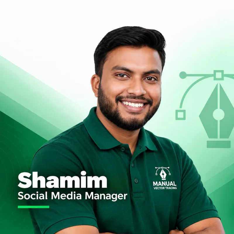Shamim, Social Media Manager at Manual Vector Tracing