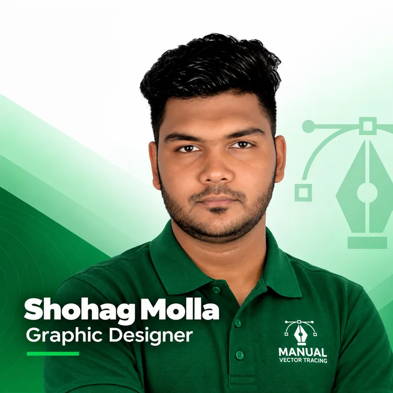 Shohag Molla, Graphic Designer at Manual Vector Tracing